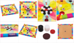 Mini Carrom Board Game Set – Pack of 3 (Small, Medium & Large Sizes) - Image 3