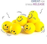 Heart Beat Stress Relief Smiley Face Balls for Kids and Adults, Pack of 12. - Image 2