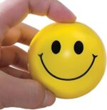 Heart Beat Stress Relief Smiley Face Balls for Kids and Adults, Pack of 12.
