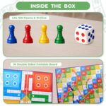 Ludo Snakes & Ladders 2 in 1 Classic Board Game, Dual Sided, for Ages 5 to 99 Years - Image 5