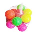 Pack of 12 | Plastic Play Balls for Kids | Multi-Colours Toy Balls | Indoor & Outdoor Fun