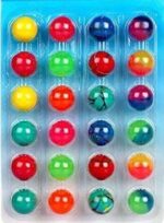 Jumping Balls for Kids, Small Crazy Bouncy Ball for Kids Outdoor Playing Ball Multicolor (Pack of 24 Balls)