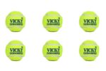 Vicky Cricket Tennis Ball (Pack of 6, Green) - Image 3