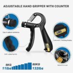 Adjustable Hand Grip Strengthener with Mechanical Counter (5-60 KG) - Image 5
