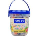 DOMS Modelling Dough 15 Shades(300 GM) DIY Art & Craft |Soft, Colourful, Easily Kneadable | Safe and Non-Toxic | Including 4 Shape Toys, 1 Hand Roller, 1 Spatulla Inside