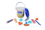 DOMS Modelling Dough 15 Shades(300 GM) DIY Art & Craft |Soft, Colourful, Easily Kneadable | Safe and Non-Toxic | Including 4 Shape Toys, 1 Hand Roller, 1 Spatulla Inside - Image 3