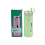Glass Water Bottle 400ml Hot and Cold Beverages - Image 2