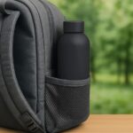 Water Bottle 500ml Black Double Wall Stainless Steel Flask for Hot Cold Drinks - Image 2