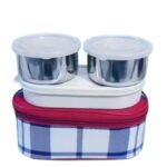Premium 3-Tier Stainless Steel Lunch Box Set with Insulated Carry Bag, Leak-Proof Containers for Office, School, Travel Lunch Box (Set of 1) - Image 4