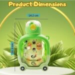 Teddy Design Water Bottle for Kids & Adults | 1000ml Leak-Proof, BPA-Free Plastic Bottle | Cute Teddy Bear Shape | Reusable & Durable Water Bottle for School, Office, Gym, Travel - Image 3