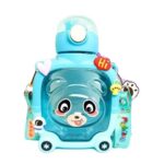 Teddy Design Water Bottle for Kids & Adults | 1000ml Leak-Proof, BPA-Free Plastic Bottle | Cute Teddy Bear Shape | Reusable & Durable Water Bottle for School, Office, Gym, Travel - Image 2