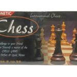 Eternal Magnetic Folding Chess Board Set for Kids & Adults | Portable Travel Chess Game with Magnetic Plastic Pieces | Foldable Strategy Board Game for Home, School & Travel