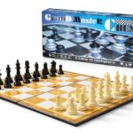 Chess Board Game – Folding Chess Game Set with Chess Pieces, Classic Strategy Board Game for Kids, Adults & Family