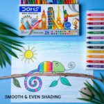 DOMS Extra Long Wax Crayons MOM Colour (Pack 10) - Image 3