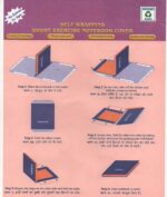 Transparent Book Cover for A4 Size Notebook – Self Adhesive Folding Matt Finish Waterproof Register CoverLong Self Wrapping Protective Book Cover (Pack of 10) - Image 4