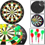 17 Dartboard Kit - 6 Soft Darts,Family Fun Games,Birthday/Christmas Gifts for Children Adults 14-inch Multi Color - Image 4