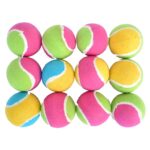 Rubber/Tennis Ball for Cricket (Pack of 10,Multicolour, Standard Size)