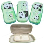3D Panda Hard Shell Pencil Case, Double Layer Storage, Multi-Purpose Stationery Pouch Random Design 1Pc