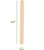 Pack of 100 Sticks, 4.5 inch] Wooden Ice Cream Sticks | Popsicle Sticks | Ice Cream Sticks for DIY Crafts, School Projects - Image 3
