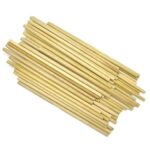 Crafts Bamboo Sticks, Wooden Bamboo Sticks for Multi Purpose, Skewers, Wooden Round Craft Stick, Pack of 100 (9 Inches)