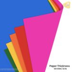 A3 Color Paper Pack-10 Sheets, 10 Vibrant Colors| Ideal for Art, Craft, Printing, etc - Image 3